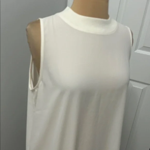 Loft Cream Sleeveless Chiffon Blouse - Picture 4 of 8